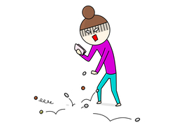 fall apartのイラスト